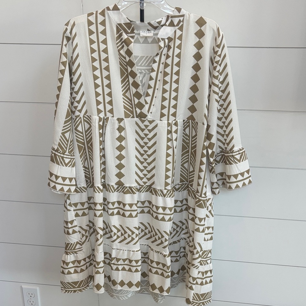 Sea & Salt Geometric Patterned Tunic Dress